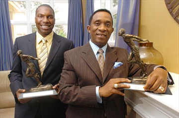 Chief Mbulu with fellow 2007 Harry Jerome Award recipient, Andrew Brown