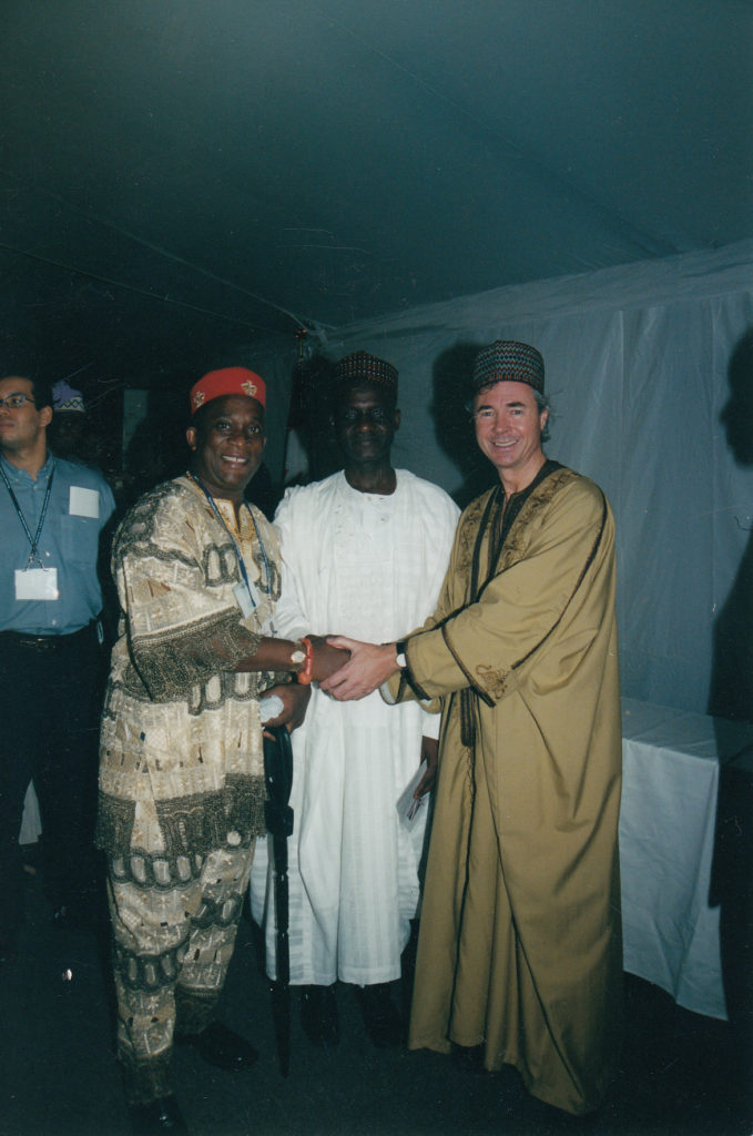 Chief Mbulu with former Minister of International Trade, Pierre Pettigrew